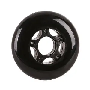 Roda Skate Inline PU 76Mm, Roda Sepatu Luncur Inline untuk Kecepatan Sepatu Roda