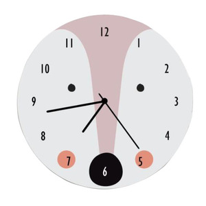 Horloge murale motif coccinelle en bois, pour chambre d'enfant, <span class=keywords><strong>cadeau</strong></span> pour fille - Product Image 2