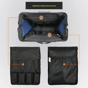 Sac à bandoulière multifonctionnel pour électricien, en toile Oxford résistante à l'usure, avec fermeture éclair, pour outils et réparations de communication - Product Image 5