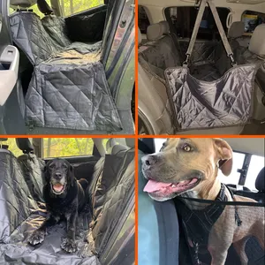 Yangypet-funda impermeable para asiento trasero de coche, hamaca con cremallera, resistente al agua, Extra duradera, YKK, con ventana