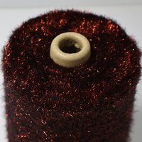 Fil fantaisie scintillant en plumes et sequins doux et moelleux pour la confection de chapeaux, écharpes et garnitures de vêtements