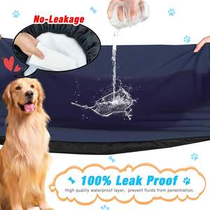 Funda Impermeable para Cama de Perro LY, Resistente, con Diseño Sólido, Forro para Caseta con Base Antideslizante, Material de Fibra, Silenciosa - Product Image 6