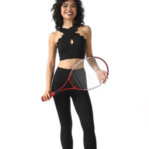 Ropa Deportiva con <span class=keywords><strong>Espalda</strong></span> Cruzada <span class=keywords><strong>para</strong></span> Mujer, <span class=keywords><strong>de</strong></span> Alta Elasticidad, Ligera, Ajustada, Cómoda, Elegante, <span class=keywords><strong>de</strong></span> Color Sólido, Nailon y Spandex, <span class=keywords><strong>para</strong></span> <span class=keywords><strong>Yoga</strong></span> - Product Image 4