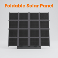 Panneau solaire portable 400W léger, pliable 16 volets de type N, chargeur solaire pour station d'alimentation, camping, camping-car, pick-up, marine