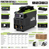 Nouveau Mini Poste à Souder Portable IGBT-120 2,3 kg, Économe en Énergie, Technologie Mini IGBT, pour Soudage de l'Acier, Soudeuse à Arc Manuelle