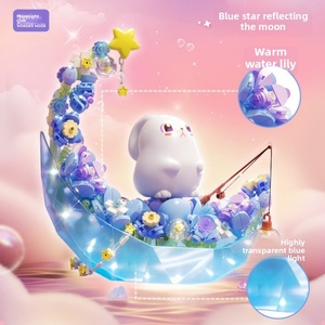 Set de Bloques de Construcción Moonlight Society 804258-59, Juguete de Plástico para Niñas, Luz Nocturna, Regalo de Cumpleaños, Juguete de Ensueño - Product Image 4