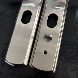 มือจับประตูกันขโมยสแตนเลส แผงสีบรอนซ์แดง สแตนเลสสีธรรมชาติ แพลเลเดียมแฮนด์ ซีคันด์ มัลติฟังก์ชั่น - Product Image 6