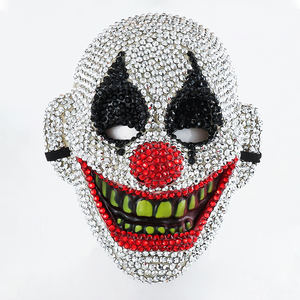 Máscaras <span class=keywords><strong>de</strong></span> <span class=keywords><strong>Payaso</strong></span> y Calavera con Diamantes <span class=keywords><strong>de</strong></span> Plástico al por Mayor para Fiestas <span class=keywords><strong>de</strong></span> Halloween, Navidad, Cumpleaños y Año Nuevo - Product Image 2