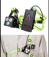 Nouvelle lampe frontale rechargeable haute luminosité pour course nocturne, étanche, pour sports de plein air et escalade