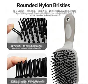 Premium Horse Grooming Kit Multi Functional Horse Cleaning <b>Brushes</b> Set Complete Tack Coat Care Tools Horses - Product Image 3