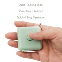 Porte-clés mètre ruban mini portable personnalisé pas cher avec logo imprimé pour publicité d'entreprise, expositions, événements, cadeaux promotionnels