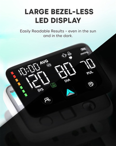 Wiederaufladbares digitales automatisches Handgelenk-Blutdruckmessgerät mit 240 Speicherplätzen, großem LED-Display und Sprachausgabe - Product Image 3