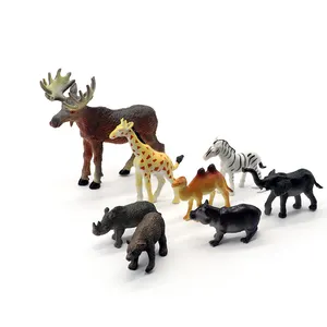 定制各种PVC迷你森林动物玩具和精美的动物摆件