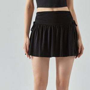 เดรสเอวสูงสำหรับผู้หญิงเดรสเล่นเทนนิสแบบจีบเอวสูงงานตามสั่ง - Product Image 5