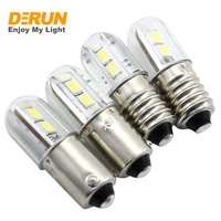 Lampe de signalisation T10 SMD3030 1W 100 lumens, couvercle en PC, 12V E10, voyant lumineux, 24V 36V 60V 120V 240V T10 E10 mini ampoule, LED-MINI-E10
