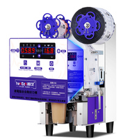 Machine de scellage électrique commerciale HENGZHI pour cartons en papier - Machine de scellage thermique automatique à grande vitesse pour boissons Boba