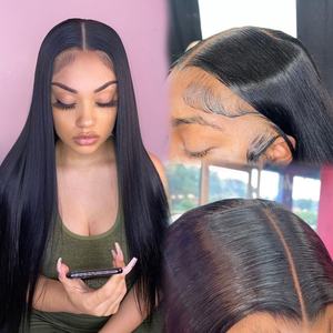 13x6 Wholesale Glueless Full hd <b>Lace</b> <b>Front</b> <b>Wig</b> Virgin Cambodian Hair <b>Wigs</b> Raw Cuticle Aligned Virgin Human Hair <b>Wigs</b> - Product Image 2