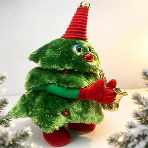 Mini Árbol <span class=keywords><strong>de</strong></span> Navidad <span class=keywords><strong>de</strong></span> Peluche con Muñeco Cantante y Adorno <span class=keywords><strong>de</strong></span> <span class=keywords><strong>Guitarra</strong></span>/Saxofón para Decoración <span class=keywords><strong>de</strong></span> Fiestas Navideñas (Venta al por Mayor) - Product Image 3