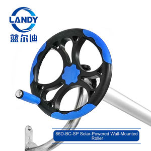 Enrouleur de bâche de <span class=keywords><strong>piscine</strong></span> électrique 12V solaire LANDY, anti-rouille, mural, en acier inoxydable, avec fonction de nettoyage de <span class=keywords><strong>piscine</strong></span> - Product Image 2
