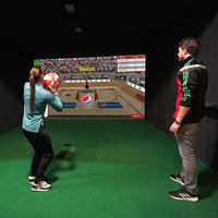 Simulateur multisports HD à grand écran, projection interactive, football, basketball, machine de réalité virtuelle
