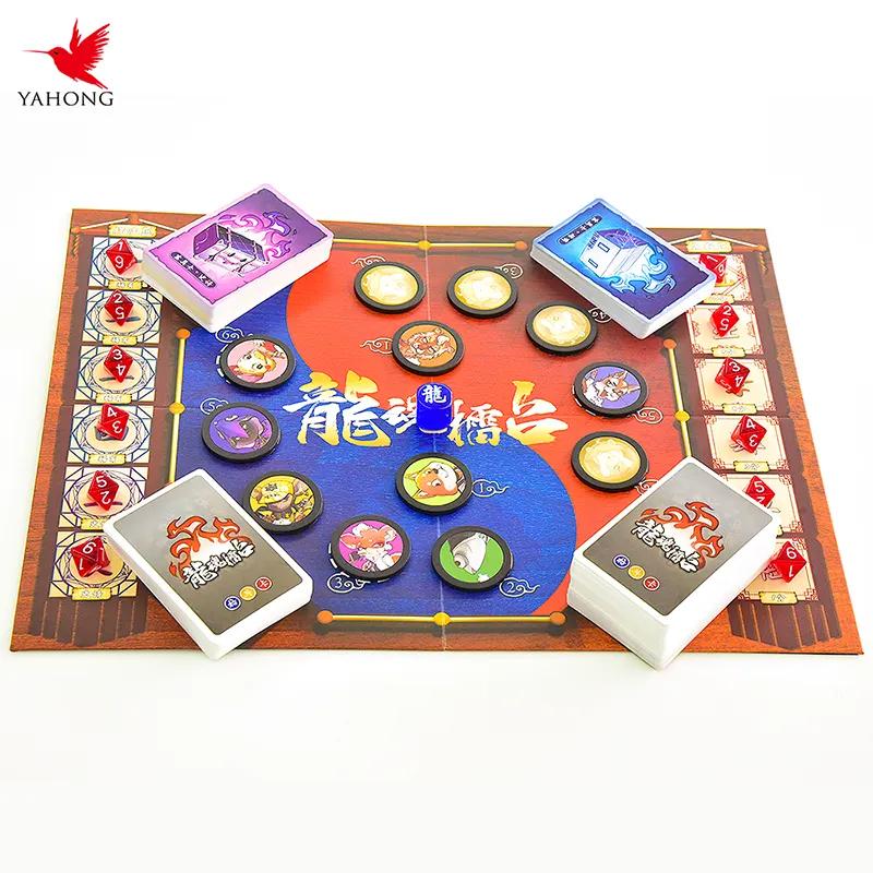 Tablero de papel personalizado, revestimiento de superficie plegable, impermeable, duradero, Impresión de tablero de juego para juegos de mesa
