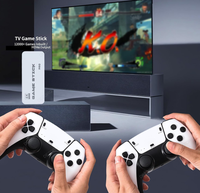 Console de Jeu M15 4K Double Joueur avec Manette Sans Fil 2.4G 64G/128G et Autocollant de Jeu pour Mini TV Domestique