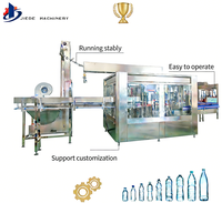 Machine de remplissage d'eau en bouteille PET 3 en 1, ligne automatique de lavage, remplissage et bouchage, certifiée CE, prix d'usine
