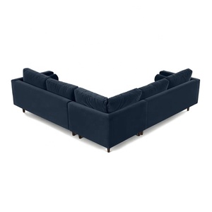 Scott 5 Posti Divano Componibile Erba <span class=keywords><strong>Verde</strong></span> Velluto di Cotone divano Ad Angolo Divano di Velluto - Product Image 4