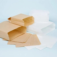 Pochette en papier kraft alimentaire anti-graisse pour l'emballage des frites et du poulet frit
