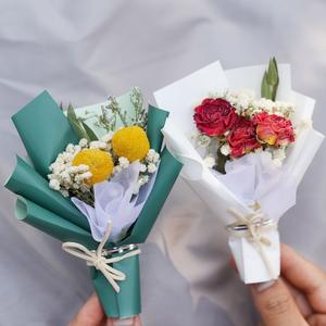 Mini Ramo de Rosas Secas al por Mayor, Rosas Preservadas para Regalos de Cumpleaños, Regalos de San Valentín, Decoración de Bodas y Navidad - Product Image 6