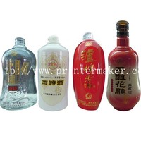 Impresora de pantalla de botella CNC automática de 4 colores Máquina de impresión de vidrio digital