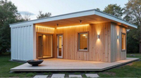 Villa Kontainer Prefab Dua Lantai yang Dapat Diperluas, Kabin Modern yang Dapat Dilepas untuk Resor, Homestay, Hotel, Rumah Liburan