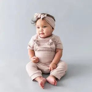 Manufacturer Supply Baby Girl Clothes Bamboo Cotton Baby Onesie Leisure Breathable Baby Rompers