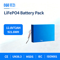 Paket Baterai Lithium 12.8V 72Ah untuk Peralatan Listrik