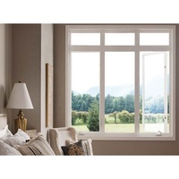 Ventanas de diseño francés Ventanas abatibles de aluminio de alta calidad 4*4 Australia Estilo francés y puertas Arco de vidrio Puertas francesas Ventana