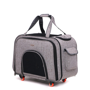 Réglable Détachable Chat Pet Carrier Boîte De Voyage Sac Ripstop Tissu <span class=keywords><strong>Chien</strong></span> Trolley Sac - Product Image 3