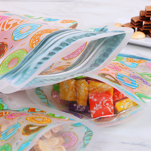 Sachet Mason personnalisé à fenêtre transparente, auto-scellant, composite, autoportant, pour emballage alimentaire, noix et snacks, forme irrégulière - Product Image 6