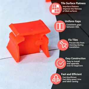 Clips de nivellement de carreaux intégrés de type robot, niveleurs de carreaux jetables en plastique PP multi-tailles, espaceurs de carreaux pour la pose de carrelage - Product Image 4