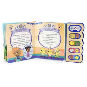 Canticos Happy 8 Chansons bilingues Livre sonore de haute qualité <span class=keywords><strong>pour</strong></span> les enfants apprenant l'<span class=keywords><strong>anglais</strong></span> et le espagnol - Product Image 2