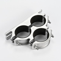 Accessoires de câblage pour postes de transformation HV : Collier de serrage treillis en alliage d'aluminium à 3 brins JGPD pour câble haute tension