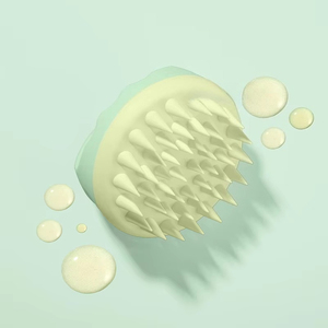 Brosse de massage du cuir chevelu en silicone souple avec logo personnalisé, peigne exfoliant relaxant pour l'application d'huile, soin du cuir chevelu, nettoyage en profondeur du cuir chevelu - Product Image 6