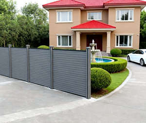 Clôture WPC de protection et de style inégalée, résistante au soleil, à la salinité, au feu et à la décomposition, pour jardin, <span class=keywords><strong>piscine</strong></span>, côte - Product Image 2