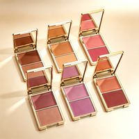 Individuelles Logo Creme- & Puder-Rouge-Palette Matt & Glänzend Langanhaltender Gesichts-Blush Hochpigmentiertes Wangen-Make-up Private Label