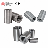 Acoplador de Varilla Corrugada Estándar ASTM/BS, Conector Mecánico de Rosca Paralela para Refuerzo de Hormigón