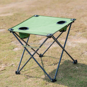 Mesa Plegable para Camping, Playa y Eventos, con 2 Portavasos, Ideal para Acampar, Playa y Pesca - Product Image 3