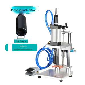 Taponadora de tornillo de vacío neumática comercial para botellas de vidrio <span class=keywords><strong>Ideal</strong></span> para whisky, salsa de soja, etc. - Product Image 5