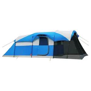 Outdoor camping dois quarto família tenda Vila tenda automática