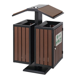 Bokashi Round Arbage Garbage Bin Rubbish Wood Dustbin Recycle Plastic Commercial Trash Can