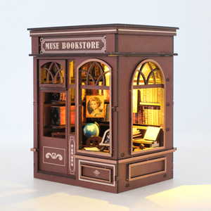 Kit de construction de <span class=keywords><strong>maison</strong></span> miniature HONOR DIY Book Nook, puzzle en bois 3D, <span class=keywords><strong>maison</strong></span> miniature en bois 3D pour adultes, kits de maisons miniatures en bois - Product Image 2