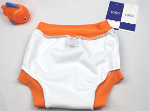 Babyshow Pañales para Bebé Cintura Alta Elástico Aislamiento Orina Keeper Reutilizable Pañal de Natación Pañales Pantalones - Product Image 3